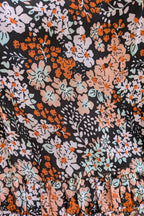 Topshop Floral Print Ruched Mini Dress Sz 14 RRP $80