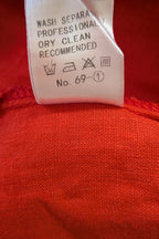 Soul Sparrow Red 100% Linen Top Size XL