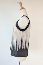 Jane Lamerton Petites Silk Abstract Monochrome Top Size 10