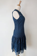Review Teal Lace Drop Waist Dress Size 6