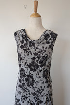 Vintage Y2K Tea Berry Floral Lace Cowl Neck Dress Size 8/10