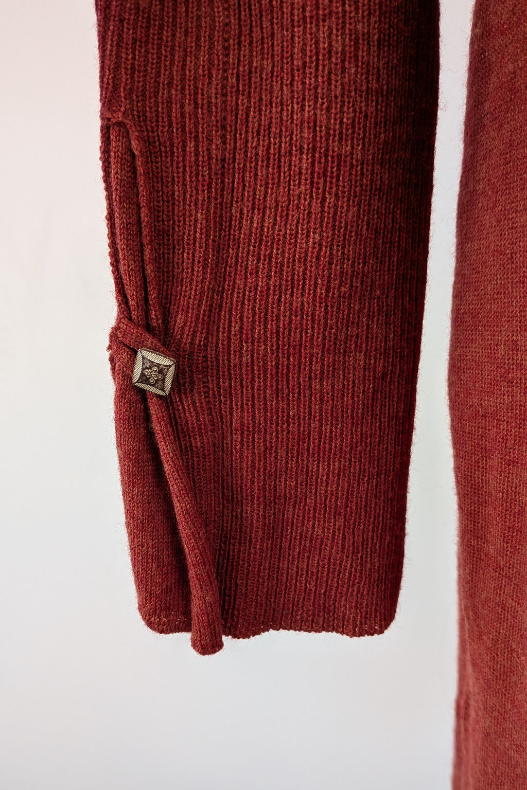 Vintage 90s Meredith Rust Long Cardigan Size 12