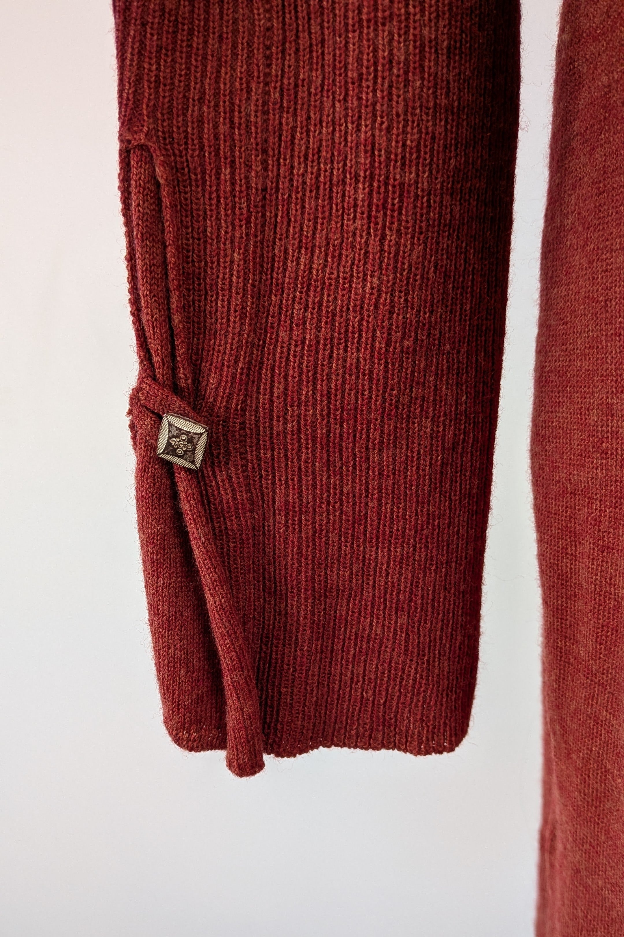 Vintage 90s Meredith Rust Long Cardigan Size 12