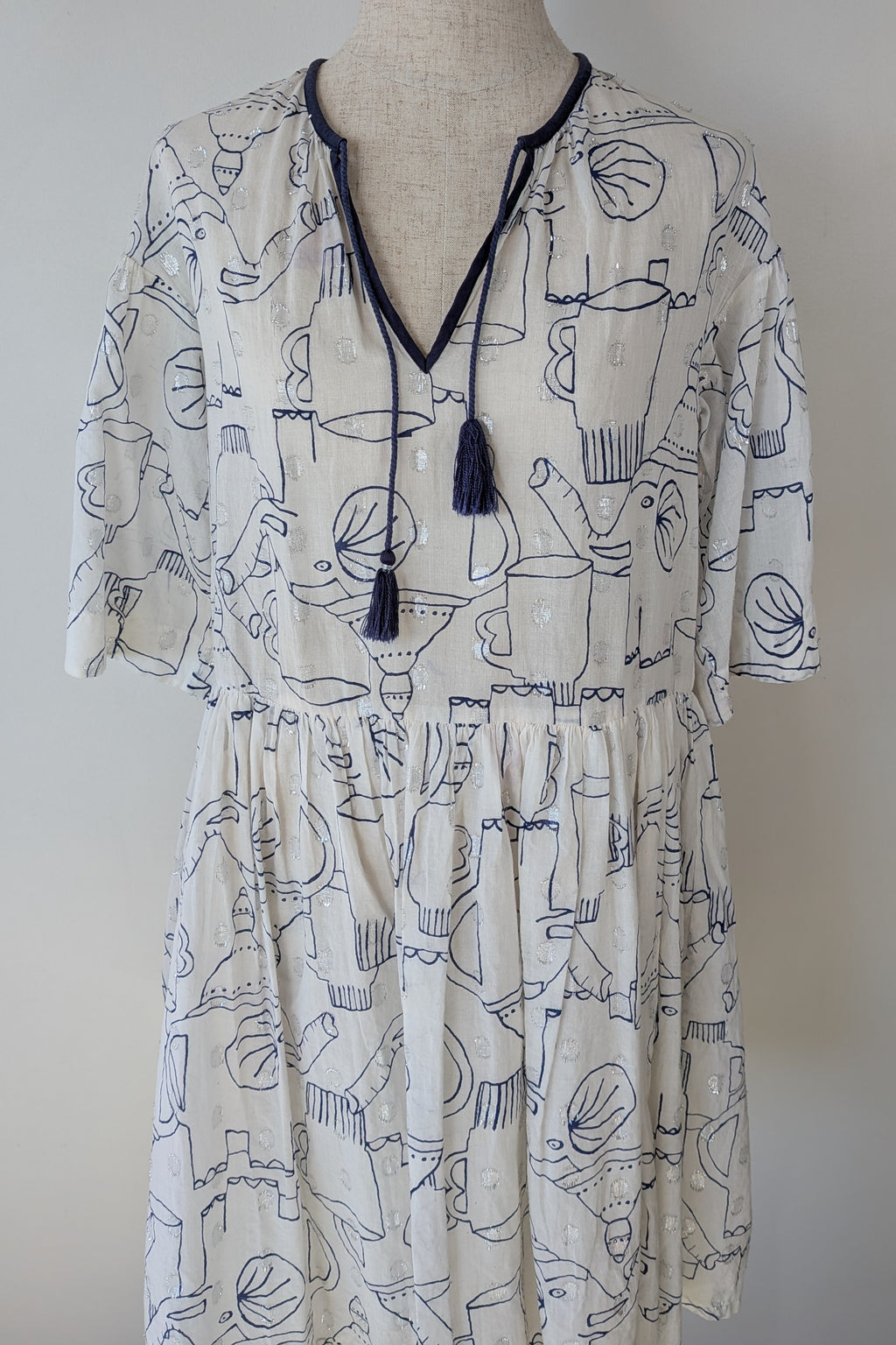 Gorman x Monika Forsberg Elephant Tea Dress Size 6