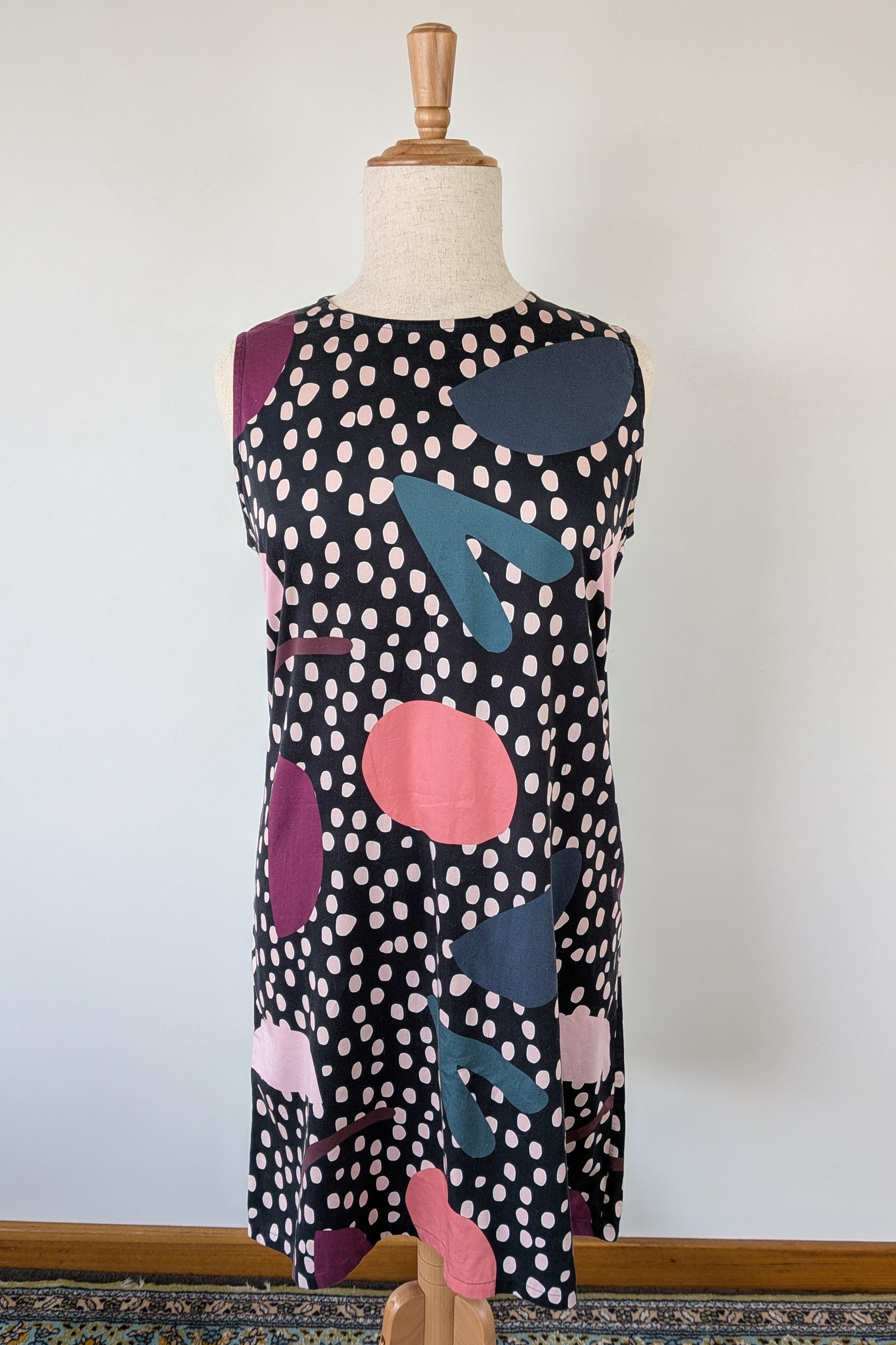 Hand Made by Gerrie T (Tasmania Brand) Spots & Shapes Dress Size L