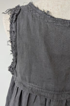 Montaigne Grey Pur Frayed Singlet Top in Linen Size S