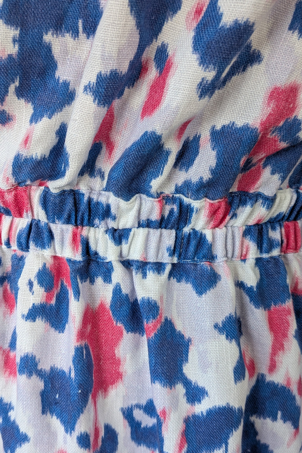 Witchery Linen One Shoulder Watercolour Print Midi Dress with Cut Out Size 16