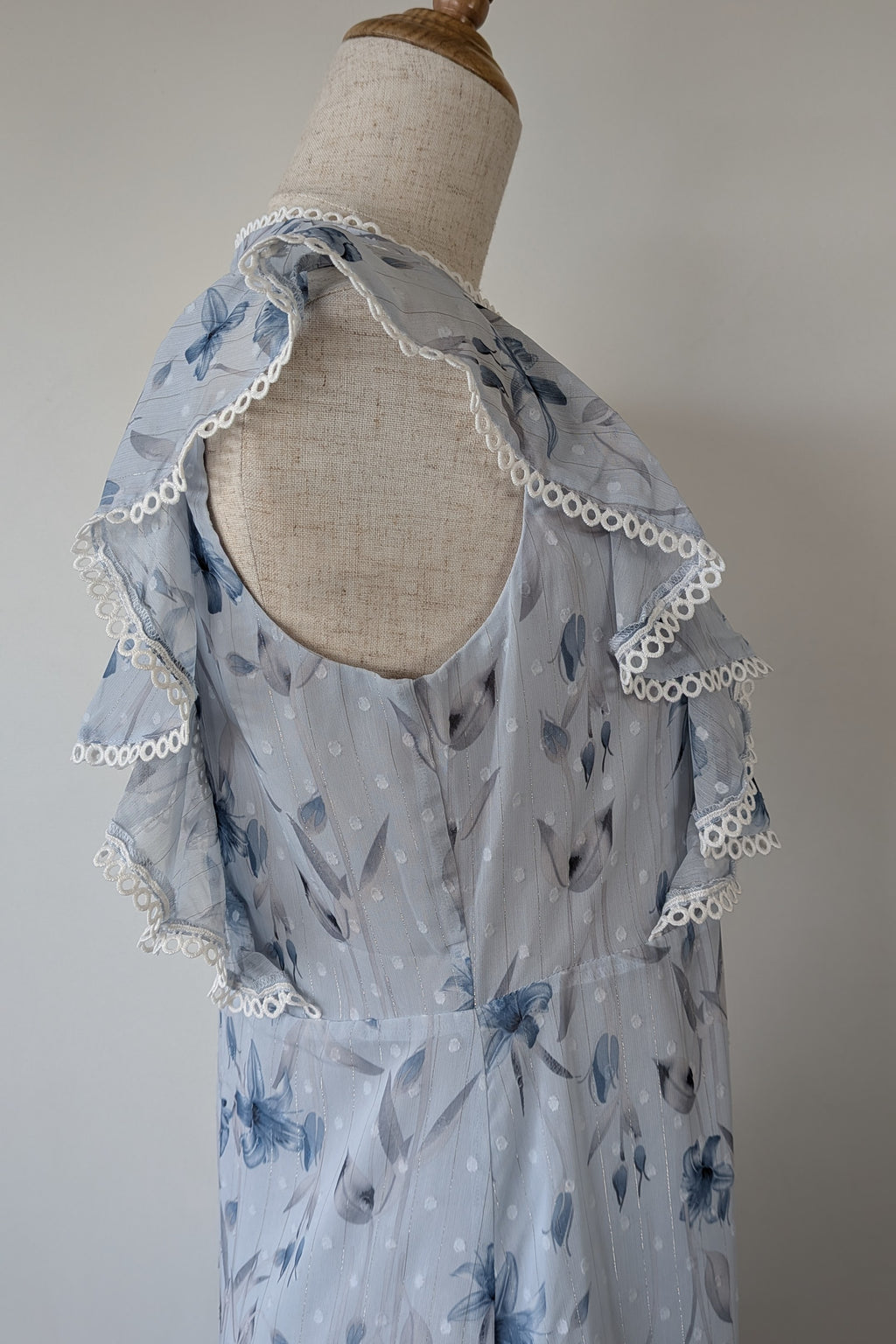 Bardot Junior Sadie Trim Dress in Blue Lily Size 16