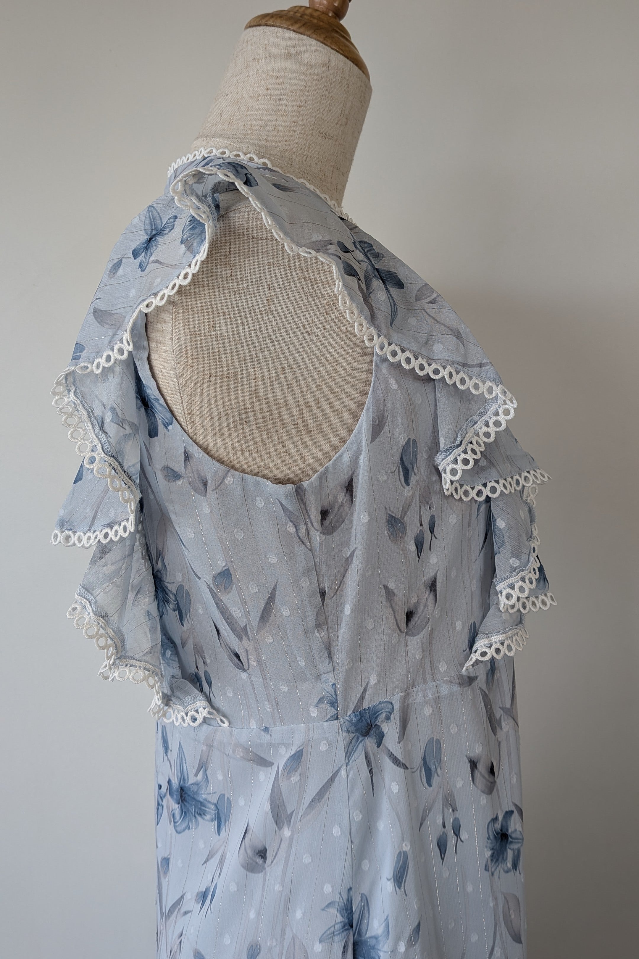 Bardot Junior Sadie Trim Dress in Blue Lily Size 16