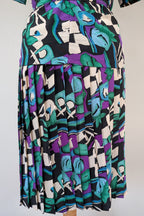 Vintage 80s Styled By Antonia Abstract Pattern Dress Size 16
