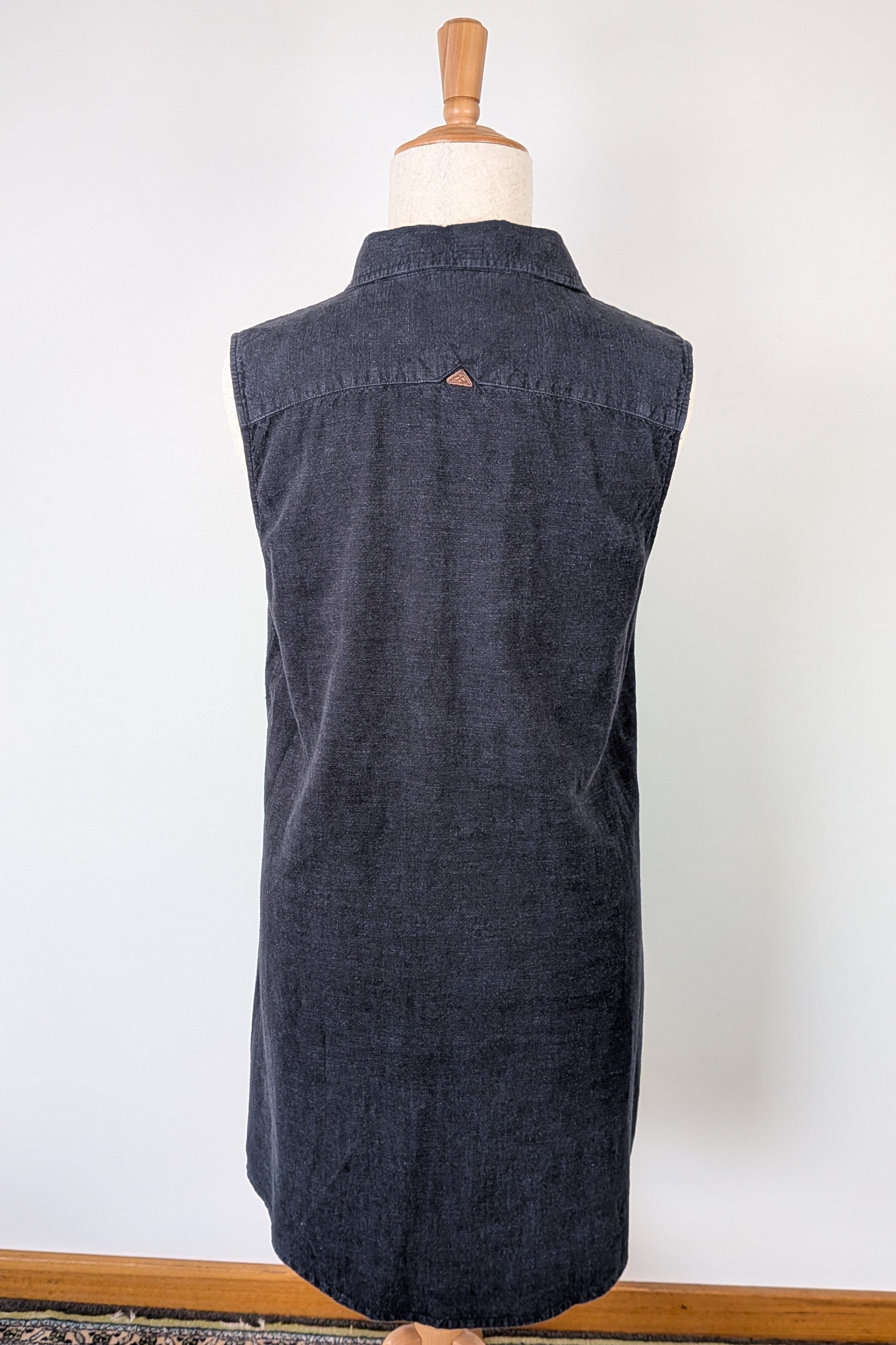 Kathmandu Hemp & Organic Cotton Navy Shirt Dress Size 16/18