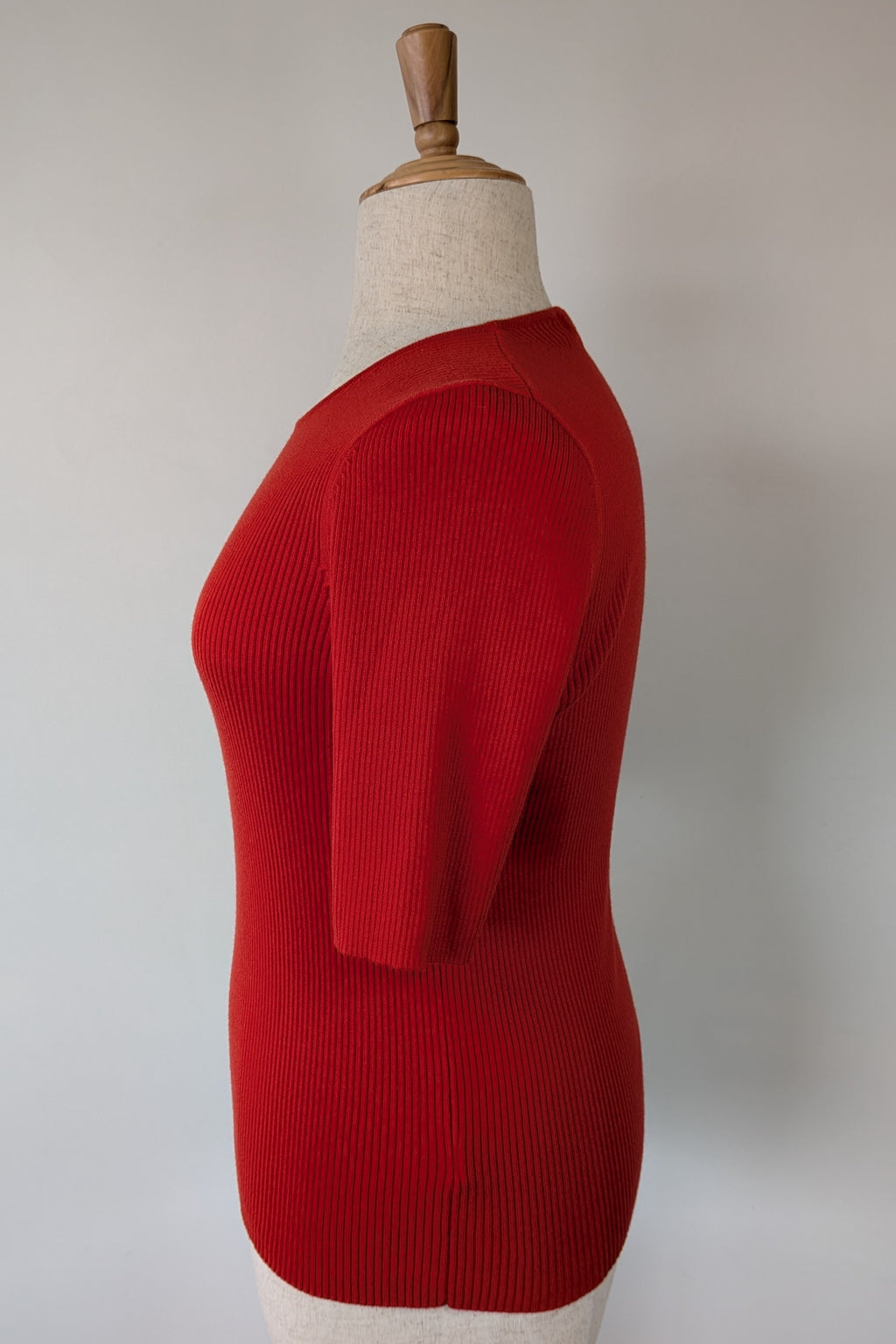 Boden Red Wool Cotton Knit Tee Size 16