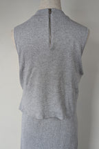 Ripe Maternity Silver Marle Layered Knit Nursing Dress Size M