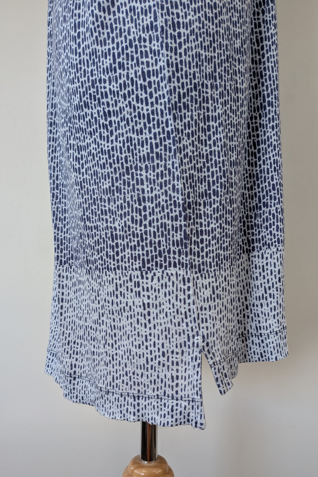 Sportscraft 100% Linen Blue & White Speckled Dress Size 8