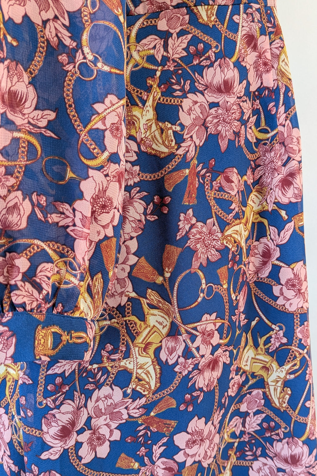 Modcloth Apogee of Elegance Floral & Horse Print Dress Size 22