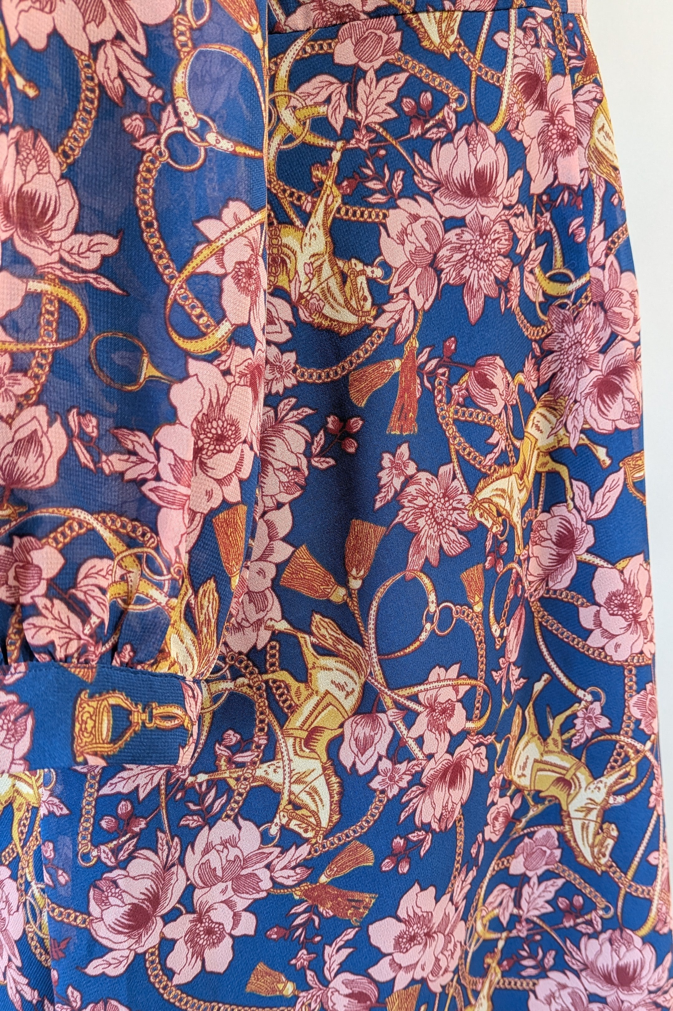Modcloth Apogee of Elegance Floral & Horse Print Dress Size 22