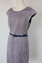Review Tweed Pencil Dress with Belt Size 12