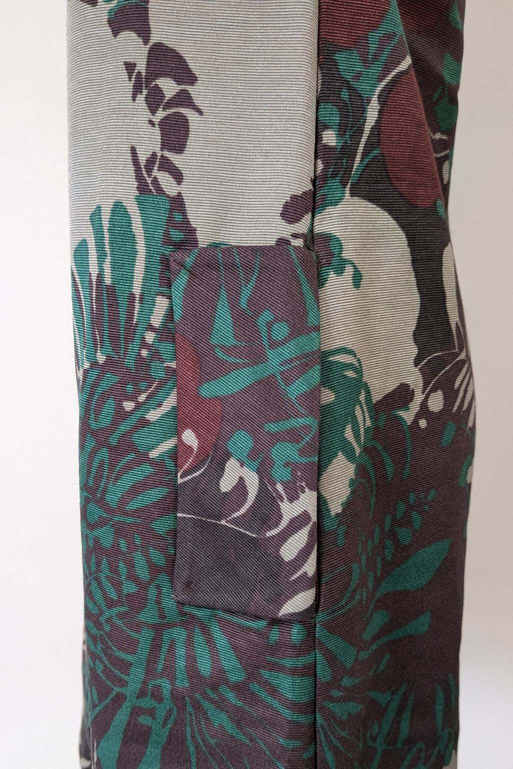 Vintage Cue Botanical Print Shift Dress Size 6
