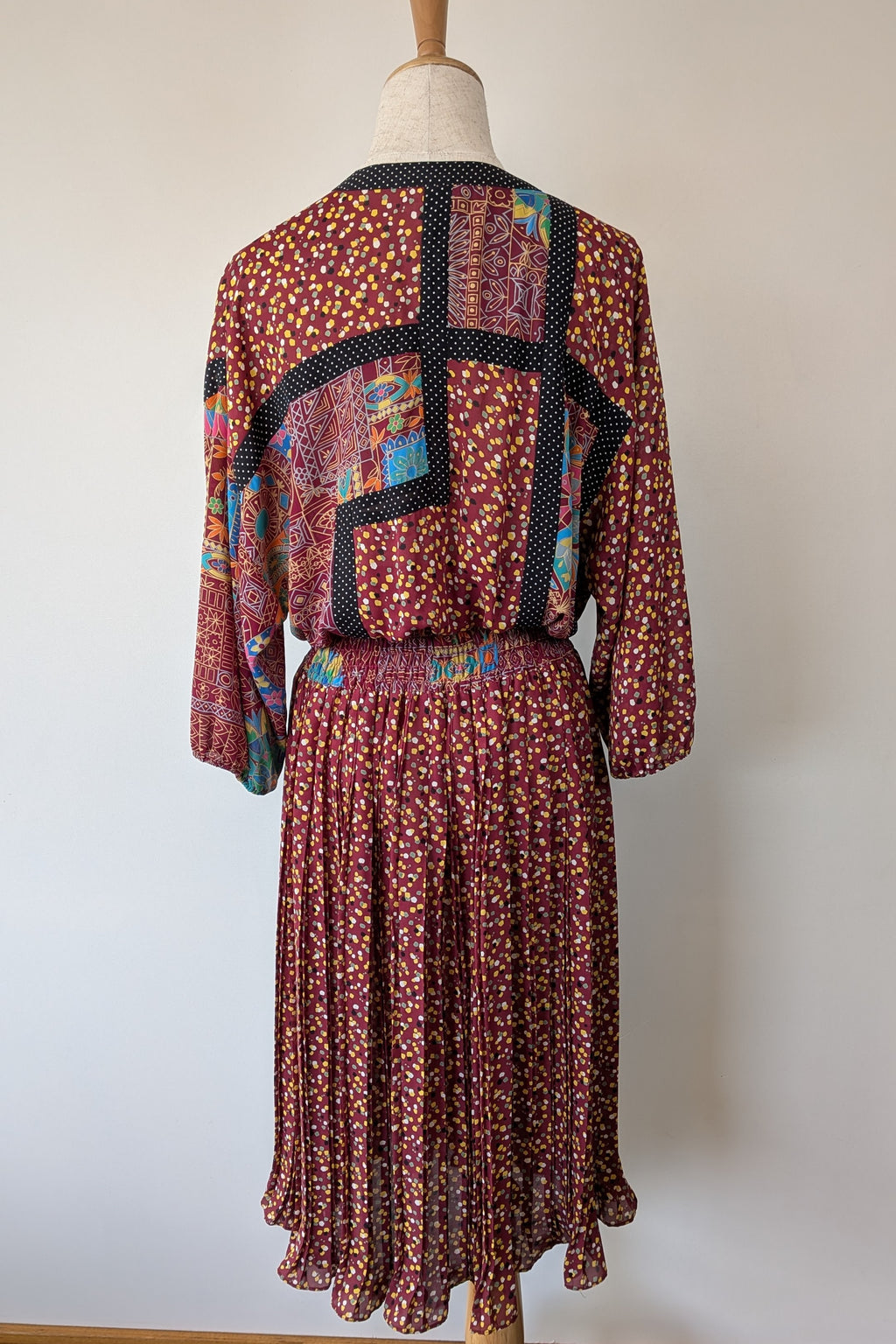 Vintage 80s Diane Freis Georgette Dress Size L
