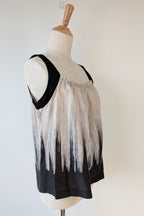 Jane Lamerton Petites Silk Abstract Monochrome Top Size 10