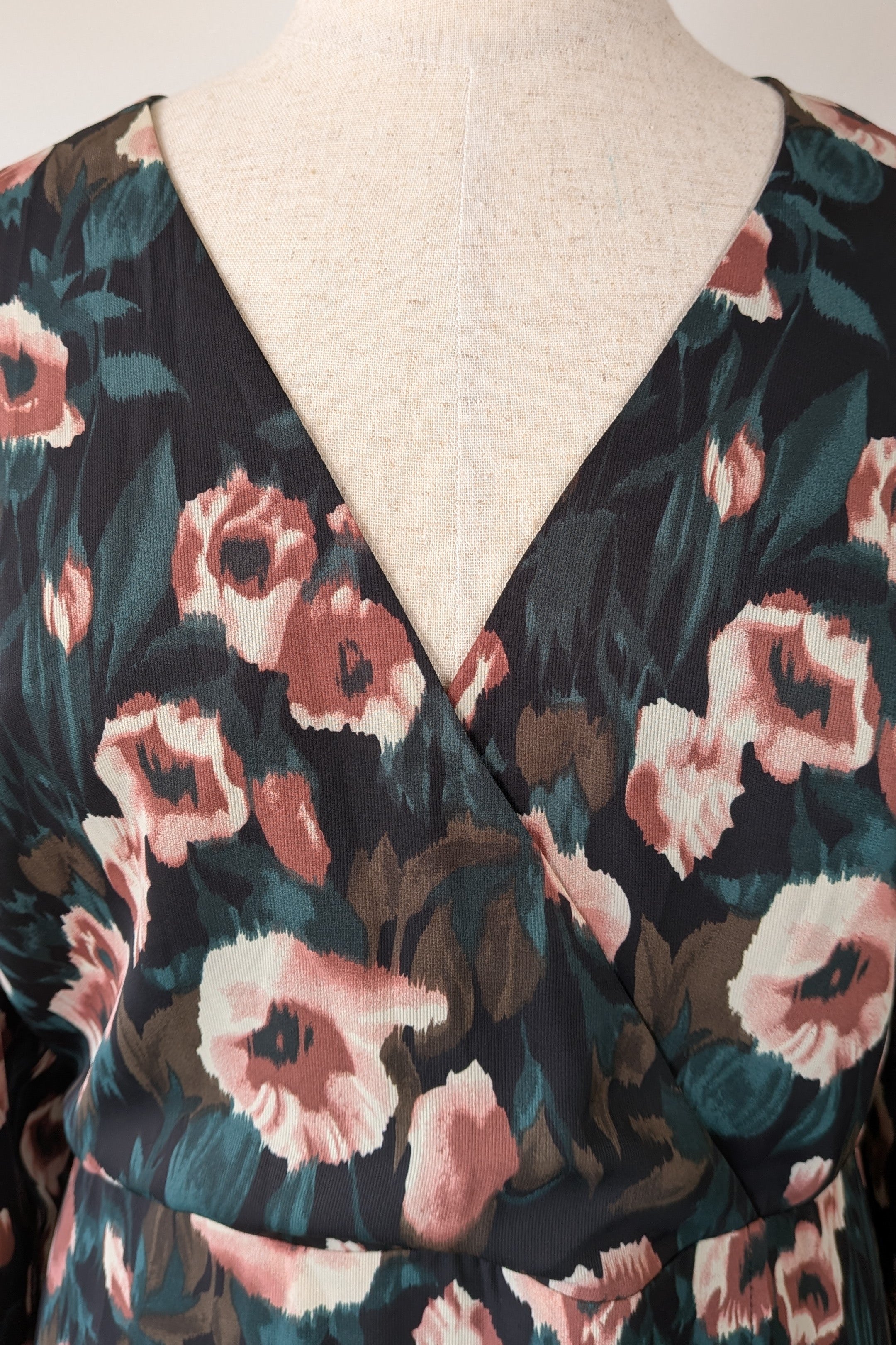 Missguided Floral Print Midi Tea Dress Size 22 Brand New With Tags