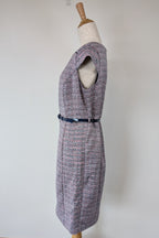 Review Tweed Pencil Dress with Belt Size 12