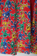 Vintage 80s GJ Design Australia Mr. Men Smock Dress Size 6