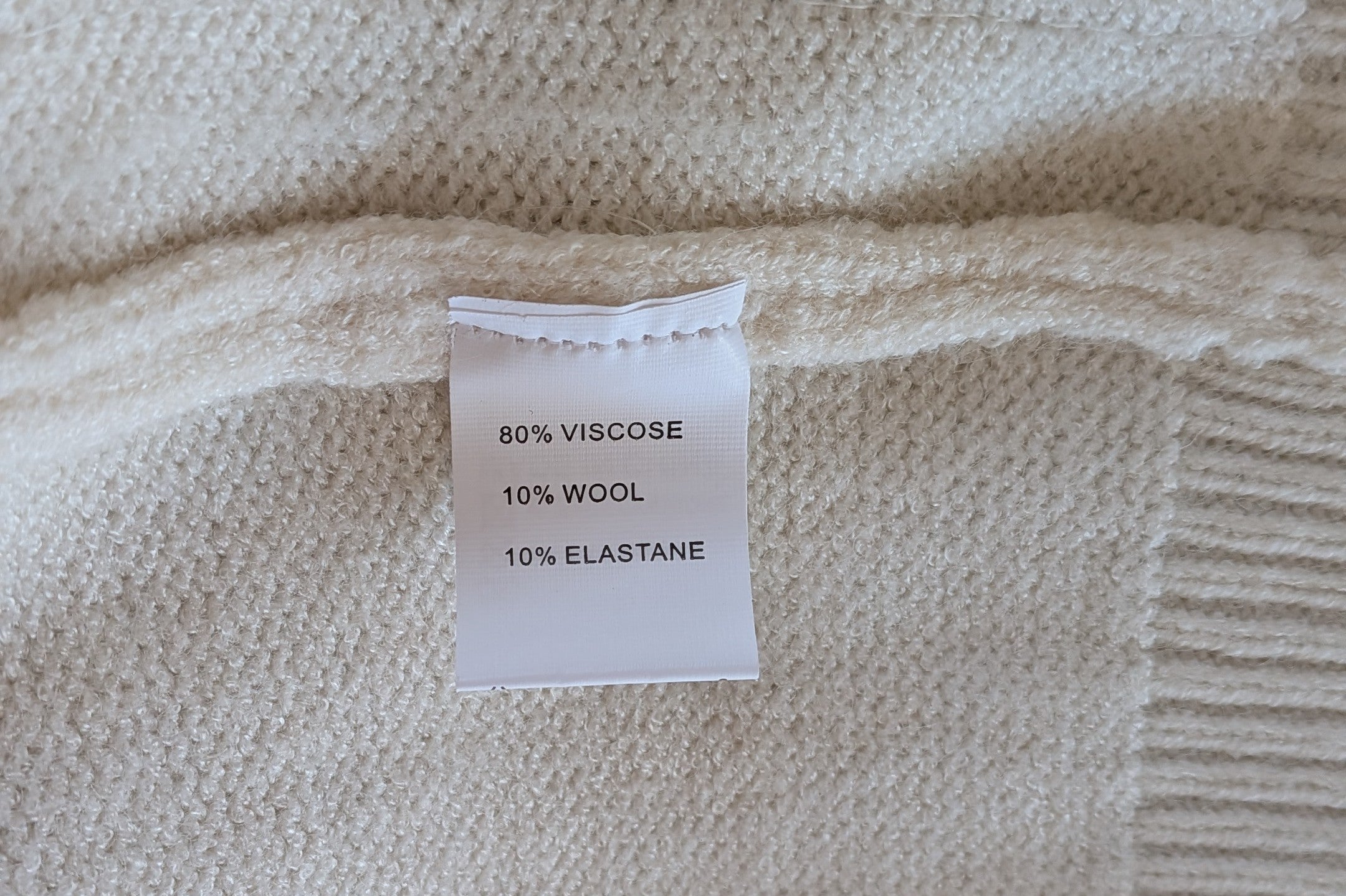 Vine Apparel White Wool Blend Iridescent Sequin Jumper Size M/L