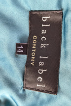 Contony Black Label Metallic Butterfly Sheath Mini Dress Size 14/16