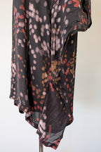 Vintage Y2K Kingan Jones 100% Silk Abstract Dot Top Size 12