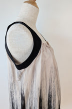 Jane Lamerton Petites Silk Abstract Monochrome Top Size 10