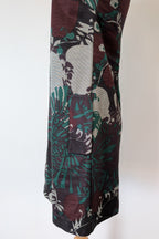 Vintage Cue Botanical Print Shift Dress Size 6