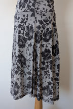 Vintage Y2K Tea Berry Floral Lace Cowl Neck Dress Size 8/10