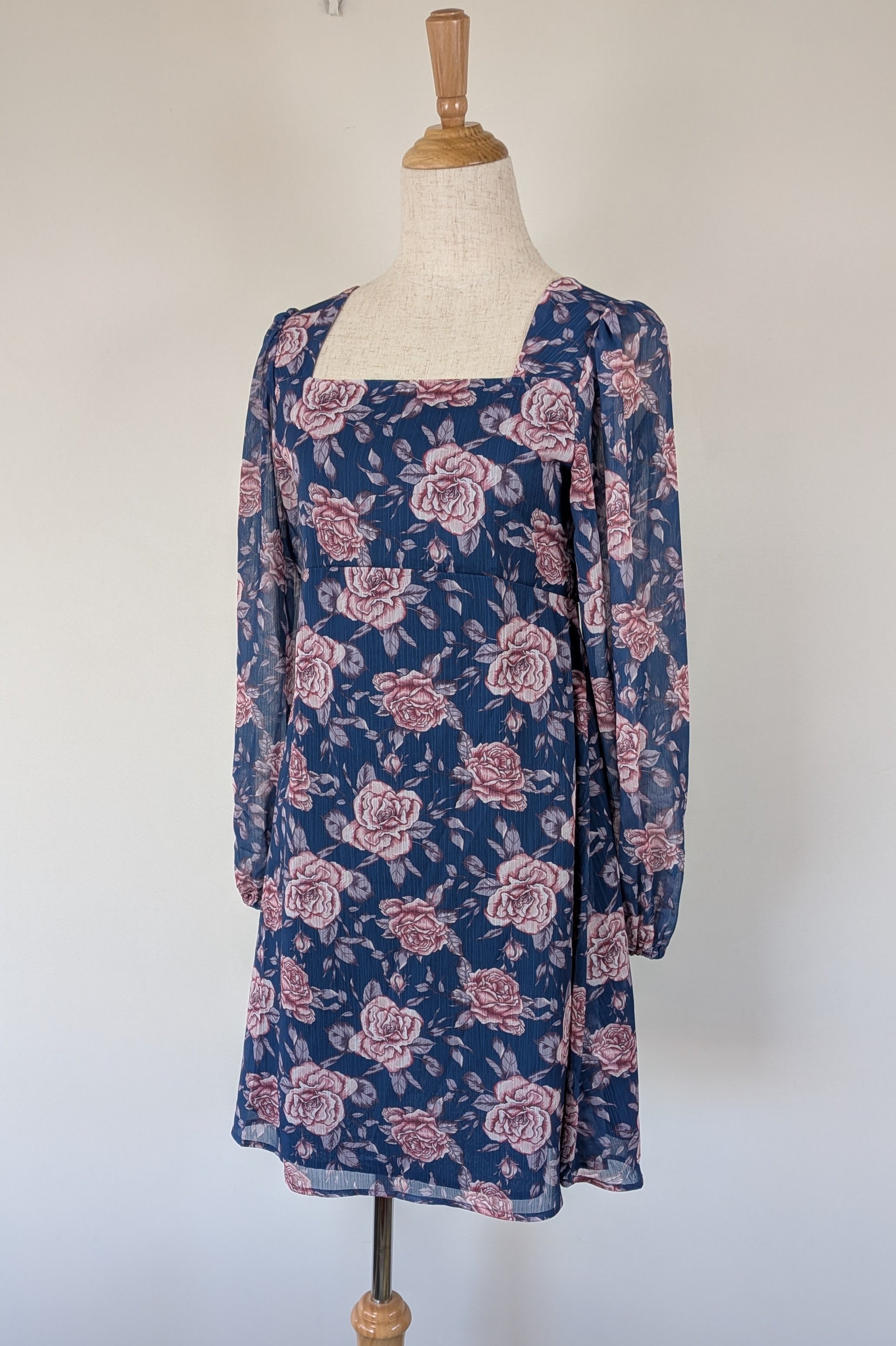 Origami Girls Navy Floral Dress Size 16 Brand New With Tags RRP $89.99
