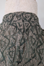 Vintage Y2K Envy Me Green Bouclé Weave Tunic One Size
