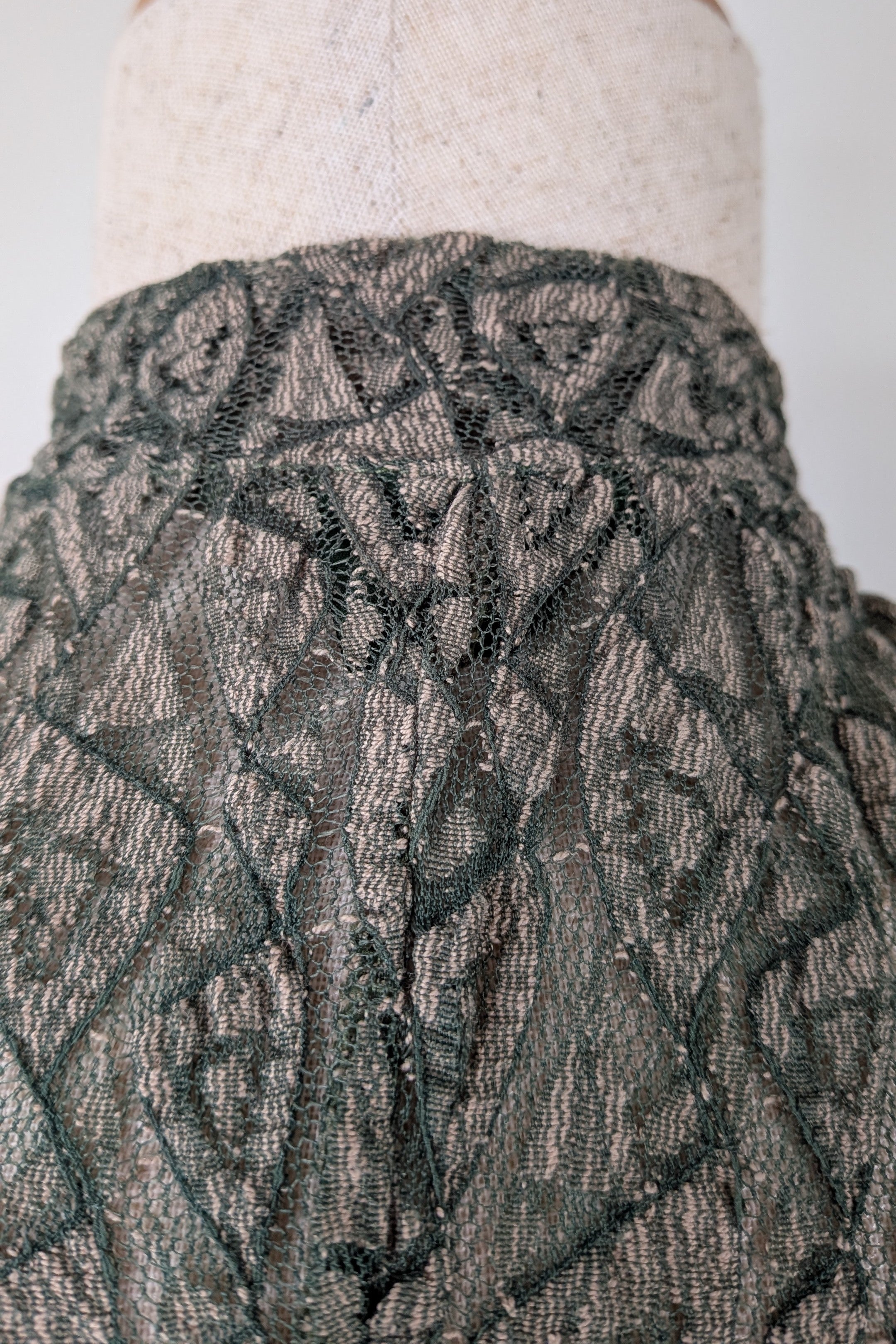 Vintage Y2K Envy Me Green Bouclé Weave Tunic One Size