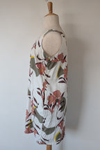 Next Linen Blend Floral Shift Dress Size 20