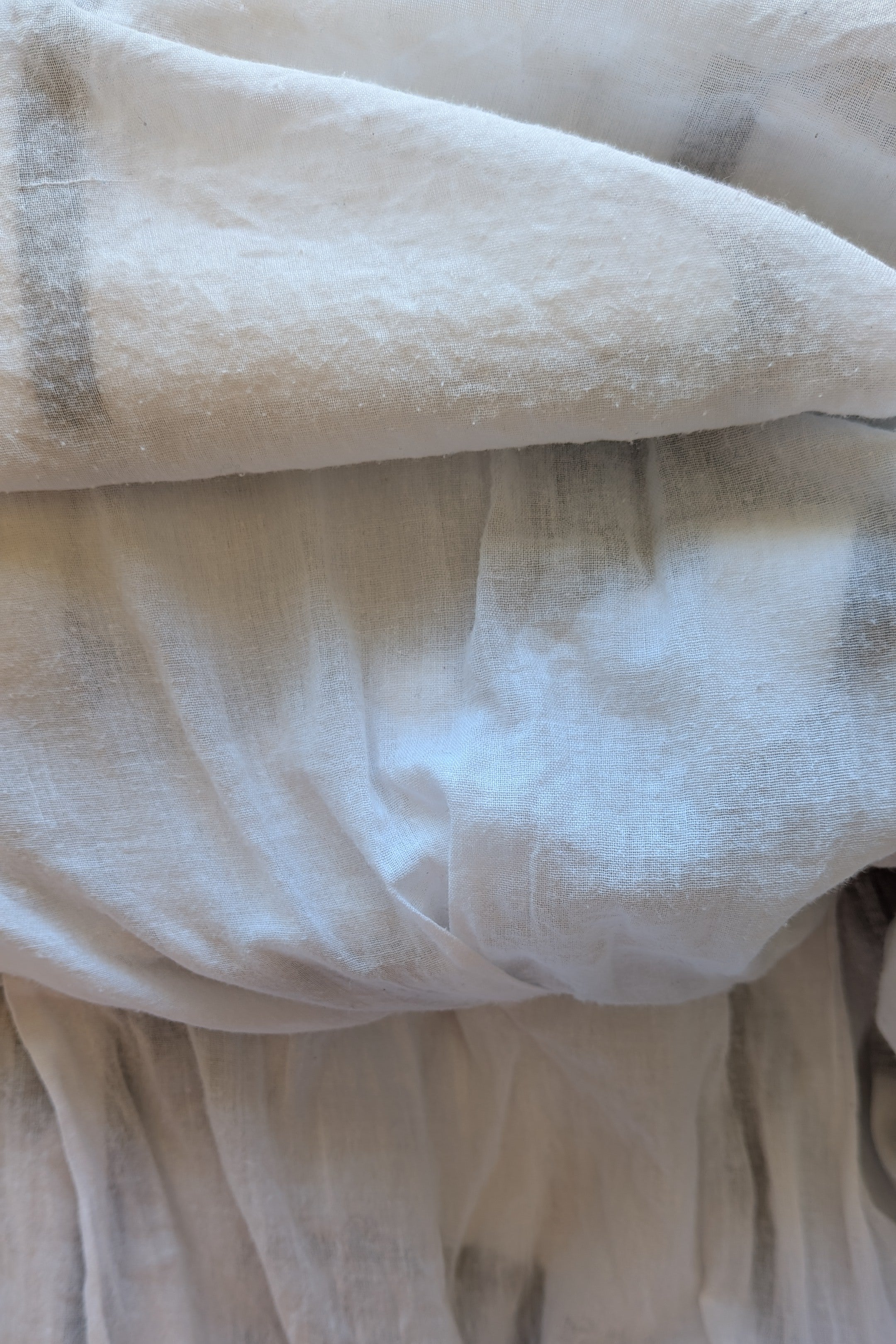 Orientique Black White Arty Linen Cotton Dress Size 10