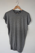 Country Road Grey Merino Wool & Silk Asymmetric Long Knit Top Size XXS