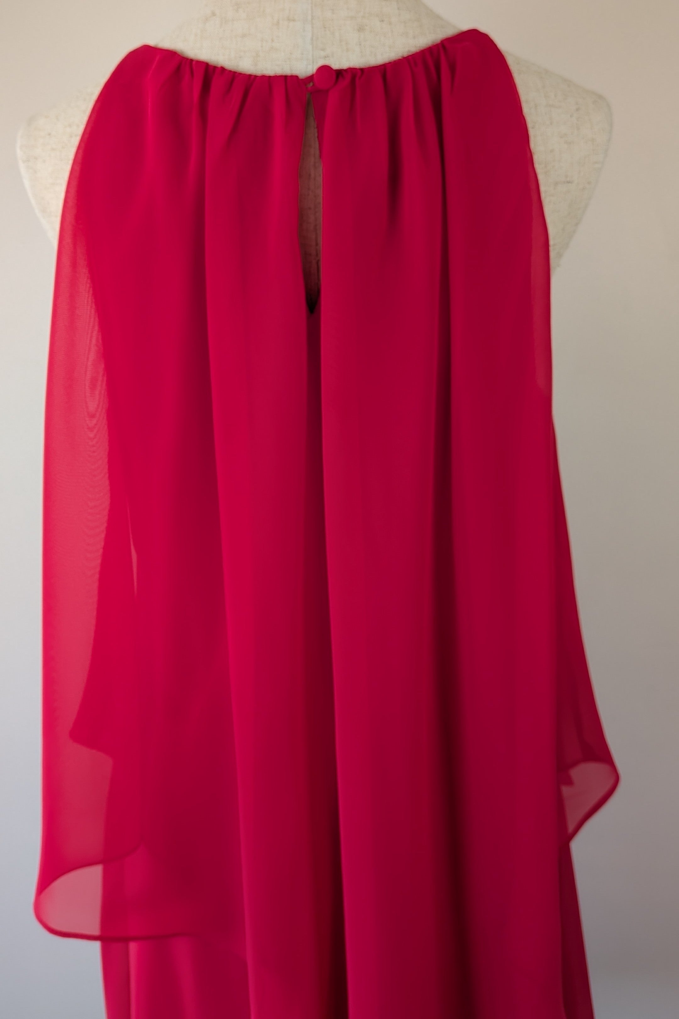 Purple Patch By Mr K Fuschia Cocktail Dress Size 12/14 Brand New With Tags RRP $229