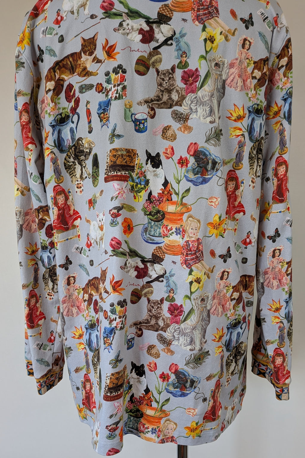 Blue Illusion x Nathalie Lété House of Cats PJ Top Size S
