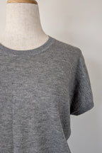 Country Road Grey Merino Wool & Silk Asymmetric Long Knit Top Size XXS
