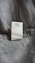 Montaigne Grey Pur Frayed Singlet Top in Linen Size S