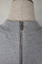 Ripe Maternity Silver Marle Layered Knit Nursing Dress Size M
