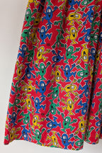 Vintage 80s GJ Design Australia Mr. Men Smock Dress Size 6