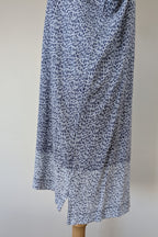 Sportscraft 100% Linen Blue & White Speckled Dress Size 8