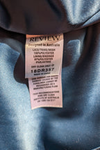 Review Teal Lace Drop Waist Dress Size 6