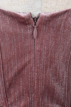 City Chic Jayla Cold Shoulder Velvet Rose Dress Size M