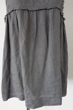 Montaigne Grey Pur Frayed Singlet Top in Linen Size S