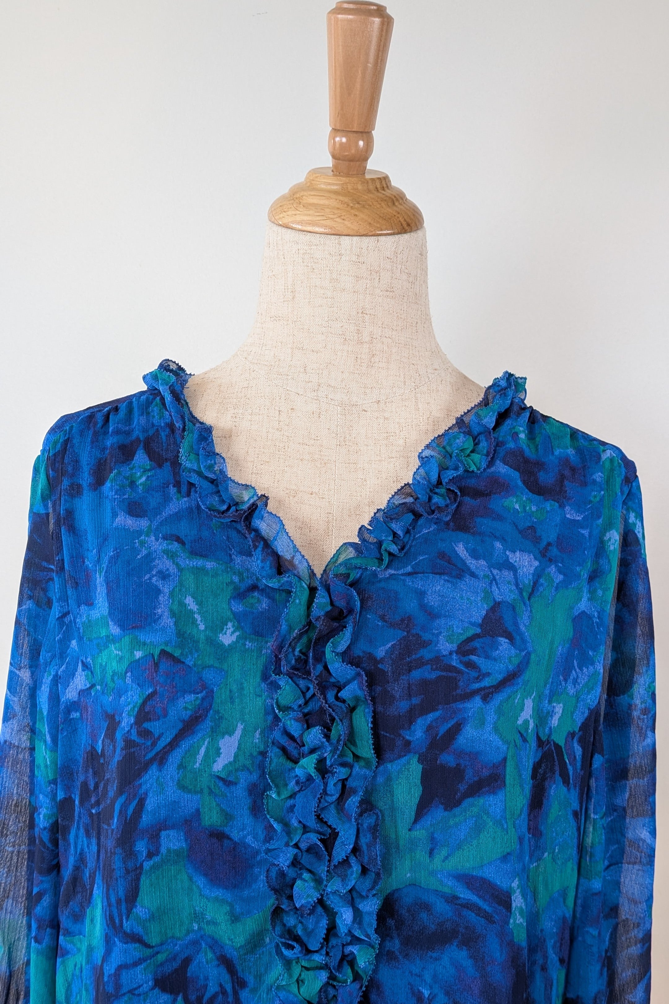 Liz Jordan San Marino Electric Frill Top Size 10 Brand New With Tags RRP $129.99